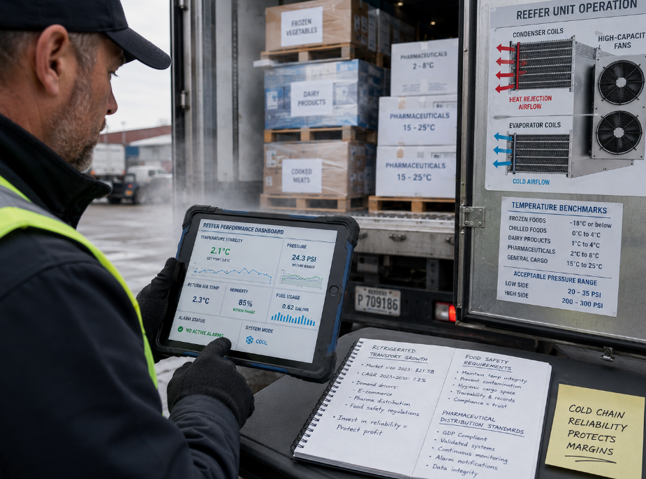 How do refrigerator trucks work?