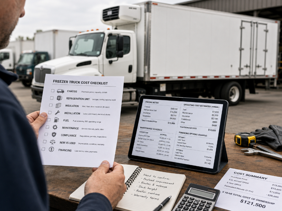 What is the cost of a refrigerated truck?